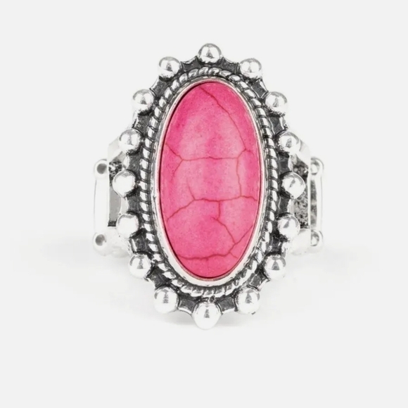 paparazzi Jewelry - Paparazzi Mineral Movement Pink Ring - New with tags